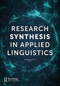 ARTICLE PUBLISHED IN THE JOURNAL RESEARCH SYNTHESIS IN APPLIED LINGUISTICS